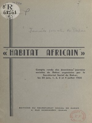 cover image of Habitat africain